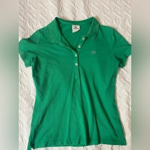 LACOSTE green polo shirt